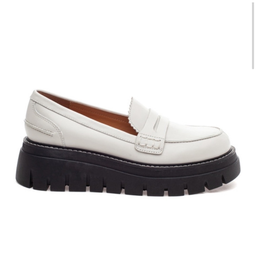 NWT J/SLIDES TYLER White Leather Loafer